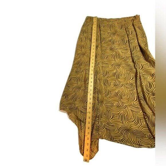 Liz Claiborne Brown & Tan Swirl Women's S/M Pet Top & Skirt Set Asymmetrical Hem - Picture 7 of 14